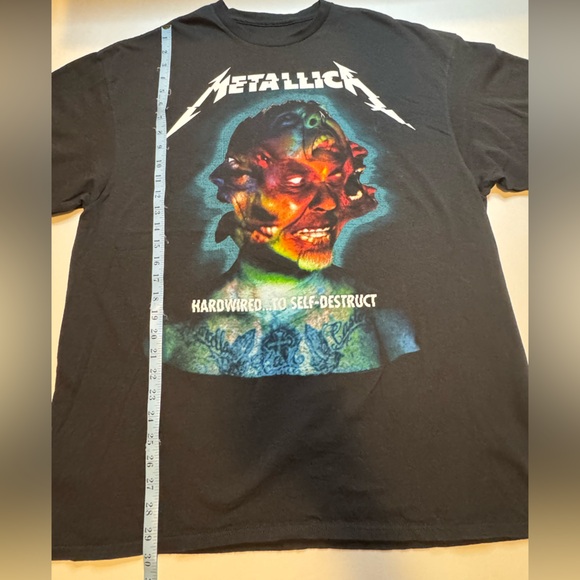 Metallica Men's Black Sz 2XL Hardwired..To-Self-Destruct Worldwired Tour T-Shirt - Picture 4 of 7